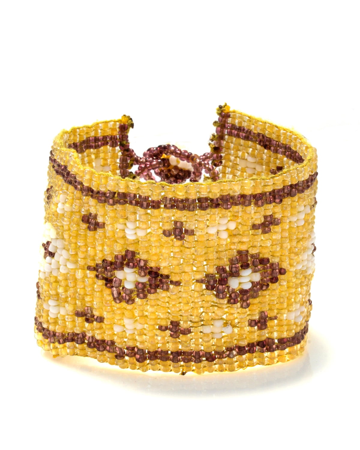 Yellow Seed Wrap Bracelet
