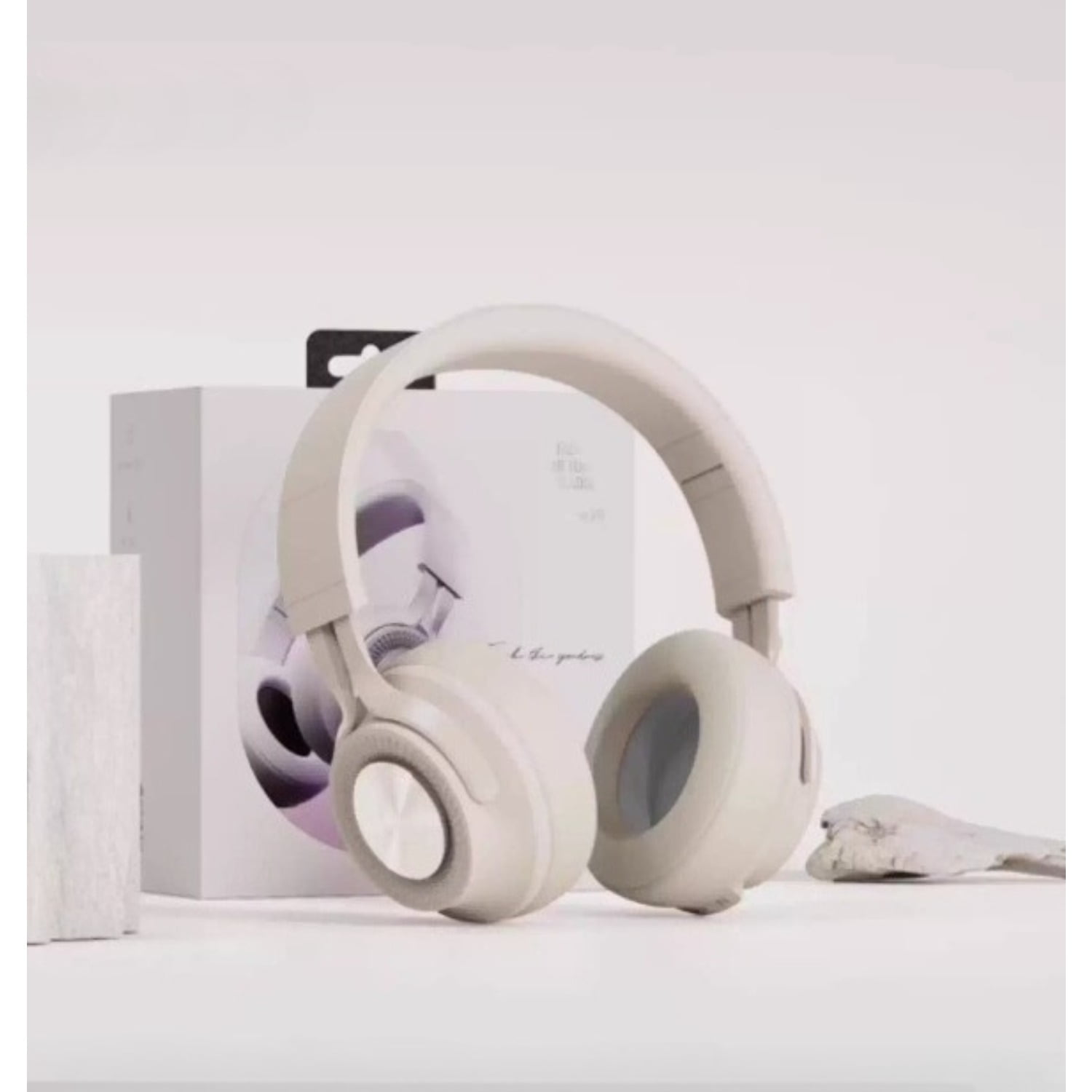 Fingertime Wireless Bluetooth Headphones for Sports & Gym, Over-Ear Headset with Microphone for Students, Fashion Noise Cancelling