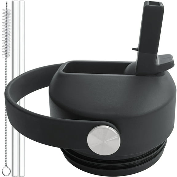 Straw Lid for YETI Rambler Lid Replacement - 18 26 36 64 oz - Flexible Handle for Yeti Cap Replacement, for Yeti Lid Accessory and RTIC Top Water Bottle Accessories