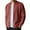 Brick Red, variant on Men's Full Zipper Cardigan Casual Stand Collar Cardigan Sweater Ribbed Knit Long Sleeve Sweater Light Green S