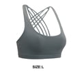 thumbnail image 4 of Qarigey Sujetadores deportivos Elástico Material premium Sujetador deportivo Apasionado Práctico Deporte Prop Diseño único Moda Gris claro L Type2 NO2 Qarigey AP008686-23, 4 of 6