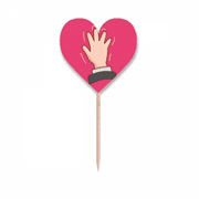 Shudder Tremble Alm Hand Tension Strain Toothpick Flags Heart Lable Cupcake Picks