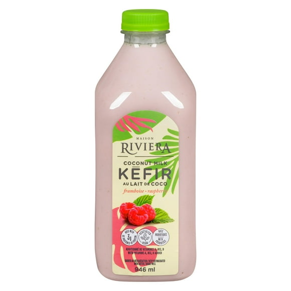 Probiotic Plant Based Kefir Raspberry, Plant Based Kefir Raspberry