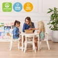 thumbnail image 6 of ECR4Kids Bentwood Table and Curved Back Chair Set, Kids Furniture, White Wash, 5-Piece, 6 of 9