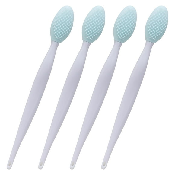 Silicone Exfoliating Lip Brush Tool Double-sided Soft Lip Brush for Smoother and Fuller Lip Appearance