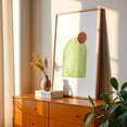 thumbnail image 3 of Abstract geometric chartreuse and terracotta art - Digital Art Geometric Abstract Minimalist Modern Art Pastel Watercolor Boho Unframed Wall Art Print 16 x 24 inches, 3 of 60