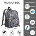thumbnail image 5 of Funny Canine Print Backpack with Dog Bone Design, Lightweight Mini School Bag for Pet Fans, Cute Travel Companion, 5 of 5