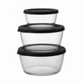 thumbnail image 1 of Recipiente de plástico Signoraware Crystal sin BPA | Hermético y a prueba de fugas | Apto para microondas | Ideal para la lonchera o para llevar de viaje | Perfecto para sobras y aperitivos (1 litro +, 1 of 2