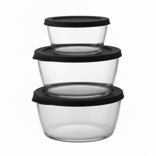 Recipiente de plástico Signoraware Crystal sin BPA | Hermético y a prueba de fugas | Apto para microondas | Ideal para la lonchera o para llevar de viaje | Perfecto para sobras y aperitivos (1 litro +
