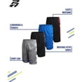 thumbnail image 2 of Pro Athlete Boys Athletic Shorts - 4 Pack Quick Dry Mesh Basketball Gym Shorts for Boys (5-16), 2 of 7