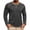 Dark Gray, variant on Cmfcve Men's Crew Neck Raglan Long Sleeve Tops Casual Loose Fit Athletic T-Shirt Fall Workout Running Pullover Shirts