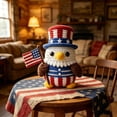 thumbnail image 3 of 4th of July Decorations - Resin Eagle Figurines with a knit-look , Memorial Day Decorations - 250th Anniversary Patriotic USA Ornaments for Home, Office, Indoor, 3 of 6