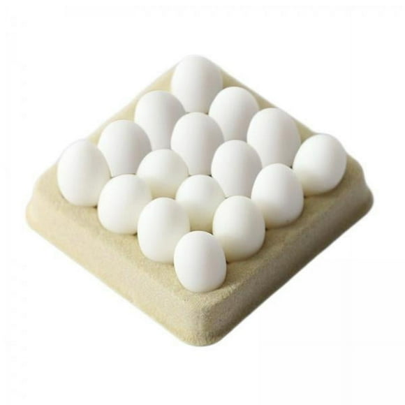 2x1:6 Casa De Muñecas Huevos En Miniatura Accesorios De Cocina Para Comedor