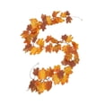 thumbnail image 2 of Fall Wreath 200Cm Artificial Maple Leaves Wreath Thanksgiving Decorations Indoor for Mantel Fireplace Fall Crop Home Halloween Party Wedding Counter Centerpiece, 2 of 5