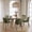 Green, variant on Set of 2 Upholstered Modern Dining Chairs, Mid Century Kitchen Chairs with Curved Backrest and Metal Legs for Dining Room, Living Room, Camel