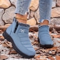 thumbnail image 3 of Knivor Waterproof Winter Snow Boots for Women Fleece Lined Non Slip Side Zipper Cozy Ankle Boots for Outdoor Daily Cold Weather Footwear, 3 of 9