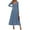 Grey Blue, variant on PRETTYGARDEN Women Sweater Dress Fall Fashion Long Sleeve V Neck Ribbed Knit Pleated A Line Elegant Maxi Winter Dresses