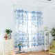 thumbnail image 4 of 100 x 200 cm Estampado floral Bufanda transparente Cortina transparente Voile Paneles de ventana Azul, 4 of 14