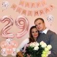 thumbnail image 3 of 29th Birthday Decorations for Women Rose Gold - Last Year In My 20s Banner, Cheers to 29 Years Old Birthday Decor with Champagne Goblet Balloon, Number 29 Foil Balloons, Happy Birthday Sash, 3 of 6