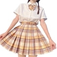 thumbnail image 1 of Skirt Skin-friendly Comfortable Fit Color Matching Women Short JK Skirt for Parties, 1 of 8