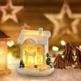 thumbnail image 6 of Christmas Village Houses Decorations, Light Up Resin Xmas Cabin Decor, Farmhouse Winter Village Collectible Buildings Figurines with Lights for Holiday Xmas Decor, 6 of 8
