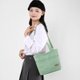 thumbnail image 5 of Bolso bandolera de lona para mujer, bolso con asa superior con correa ajustable, bolso de viaje informal, 5 of 5