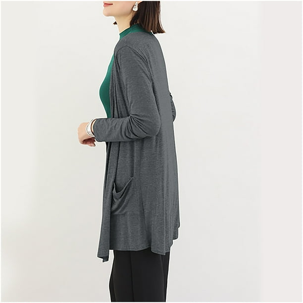 Cárdigan de manga larga para mujer, cárdigan, blusa para mujer