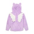 thumbnail image 3 of Miss Chievous Girls Faux Fur Critter Zip Up Hoodie, Sizes 4-16, 3 of 3