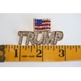 thumbnail image 5 of Trump Brooch Rhinestone Lapel Pin with USA Flag Support President Donald J Trump, 5 of 8