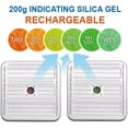 thumbnail image 5 of Wisesorb 6 Packs 200 Gram Gun Safe Dehumidifier, Reusable Silica Gel Dehumidifier, Indicating Silica Gel Desiccant Canister (Orange to Green), 5 of 8