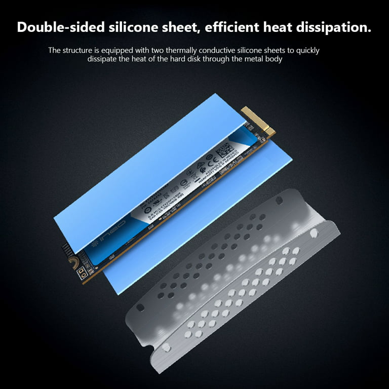 Heat Pipe M2 Dissipateur Koper SSD Cooler 2280 M.2 Radiateur NVMe NGFF  PCI-E Aluminium