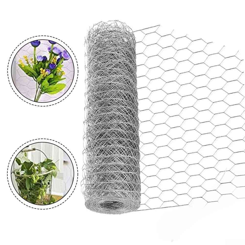Chicken Wire Mesh,Poultry Wire Netting,1" Hole Size Hexagonal Galvanized Chicken Wire Mesh Fencing,Outdoor Anti-Rust Garden Animal Barrier Fence for Chicken Coop Barrier Rabbit Cage(13.7"×118")