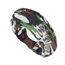 Unique Bargains 1 Pc Comfortable Headband Camouflage Headband for Sport Army Green