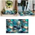 thumbnail image 2 of Corridor Stone Patterned Carpet 3D Pebble Design Entrance Mat Washable Floor Rug Bathroom Bedside Kitchen Non, 2 of 6