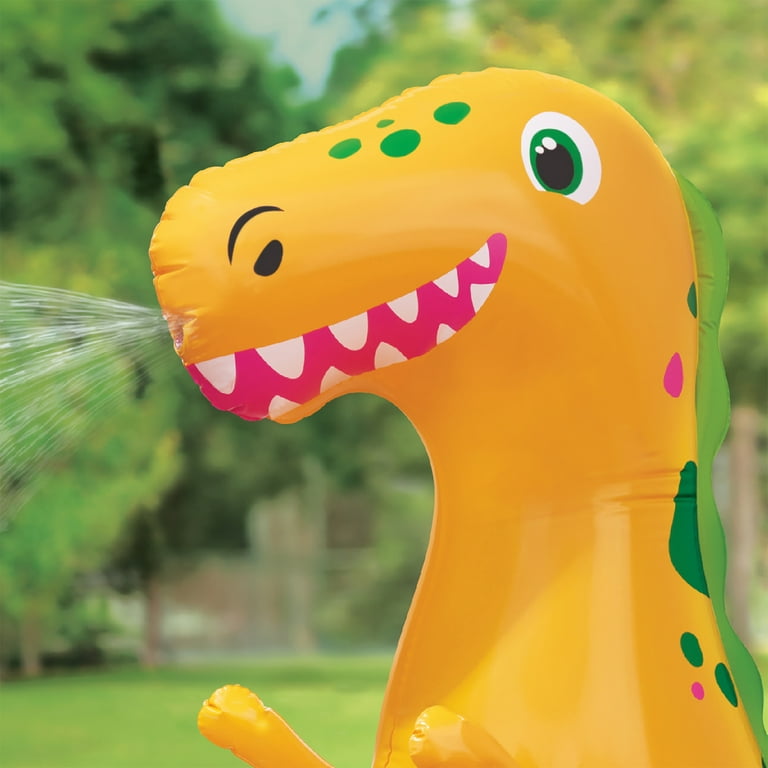 dinoworks ビーニー juice summer Bluescape Inflatable Dinosaur Sprinkler Orange 5 Feet