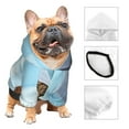 thumbnail image 3 of Honeii Funny Cat Taking a Bath Print Small Dog Hoodies Pet Hooded Sweatshirts Fall Winter Puppy Cat Sweaters Warm Clothes for Small Dogs Outfits Costume-X-Small, 3 of 7