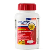 Equate Extra Strength Acetaminophen Caplets 500 mg, Pain Reliever and Fever Reducer, Easy Open Cap, 225 Count
