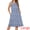 Dark Blue, variant on DARING DIVA Sleeveless Crewneck Print Midi Tank Dress M Blue Green