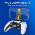 thumbnail image 4 of Support de Téléphone pour Manette PS5 pour iPhone Android, Télécommande PS5 avec Pince de Base Compatible avec PlayStation 5 Manette de Jeu Dualsense avec Commutateur Ajustable Noir, 4 of 6