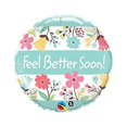 thumbnail image 2 of Qualatex Feel Better Soon Floral Foil Balloon, 18in, 5pk, 2 of 2