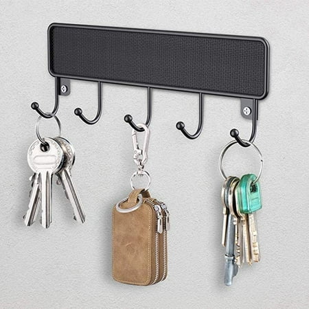 

Key Holder for Wall Mount Metal Key Hook for Wall Decorative 5 Hooks Key Organizer Rack for Front Door/Kitchen/Hallwa