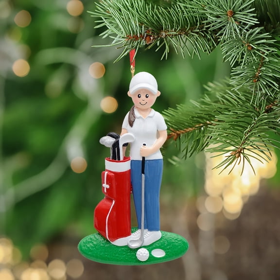 Maxora Personalized Ornaments Customized Christmas Sport Ornament Golf Player Free Customize