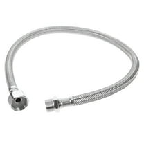 HIBIBUD Flexible Toilet Hose Stainless Steel Braided Hose Toilet Water Supply Line 3/8 Inch To 1/2inch