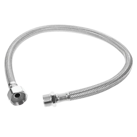 HIBIBUD Flexible Toilet Hose Stainless Steel Braided Hose Toilet Water Supply Line 3/8 Inch To 1/2inch