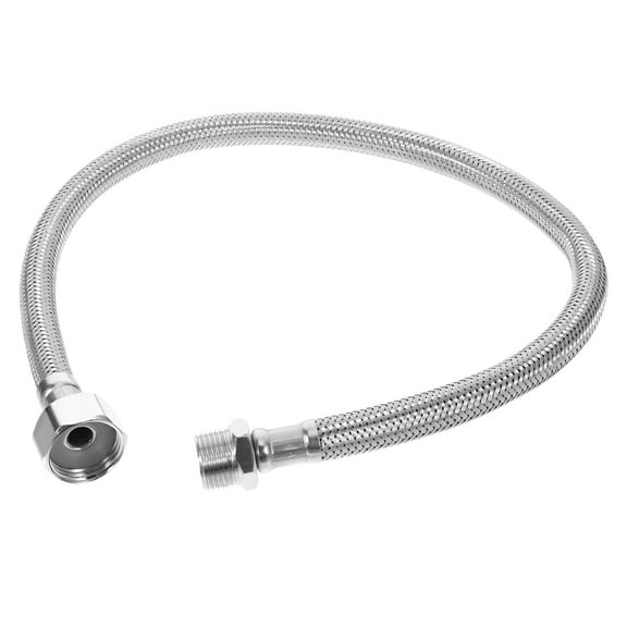 HIBIBUD Flexible Toilet Hose Stainless Steel Braided Hose Toilet Water Supply Line 3/8 Inch To 1/2inch