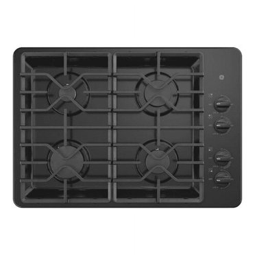 GE JGP3030DLBB 30 inch Black 4 Burner Gas Cooktop
