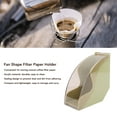 thumbnail image 3 of Coffee Filter Paper Holder, Compact Acrylic Fan Shape Coffee Filter Holder with Dustproof Cover, Coffee Paper Storage Rack Filter Paper Container for Home Kitchen Restaurant Picnic, 3 of 7
