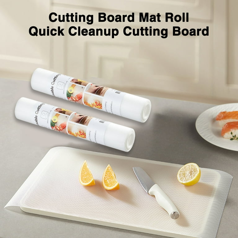 Honrane Food-grade Cutting Board Cutting Board Mat Roll 2 Rolls  Biodegradable Disposable Cutting Board Mat for Kitchen Camping Food-grade  Safe to Use Quick 