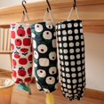 thumbnail image 3 of Flower Pattern Garbage Bag Storage Holder Collapsible Fabric Storage Dispenser Garbage Bag Organizer for Home, 3 of 8
