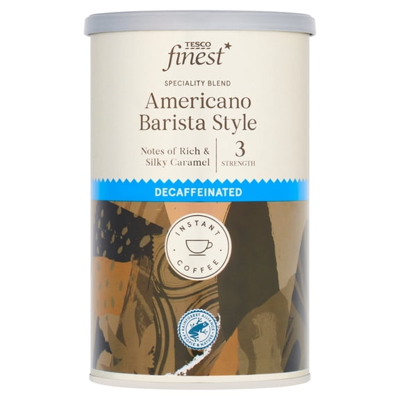 Tesco Finest Decaffeinated Americano Barista Style Instant Coffee 100g, Imported from Britain